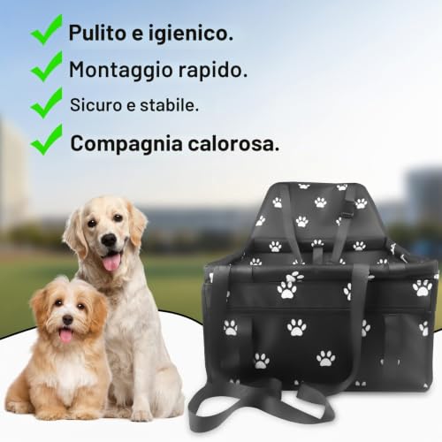 Newaner Sedile Auto per Cani Pieghevole