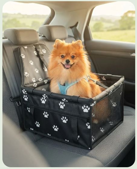 Seggiolino auto per cani FidoFresco installato in auto