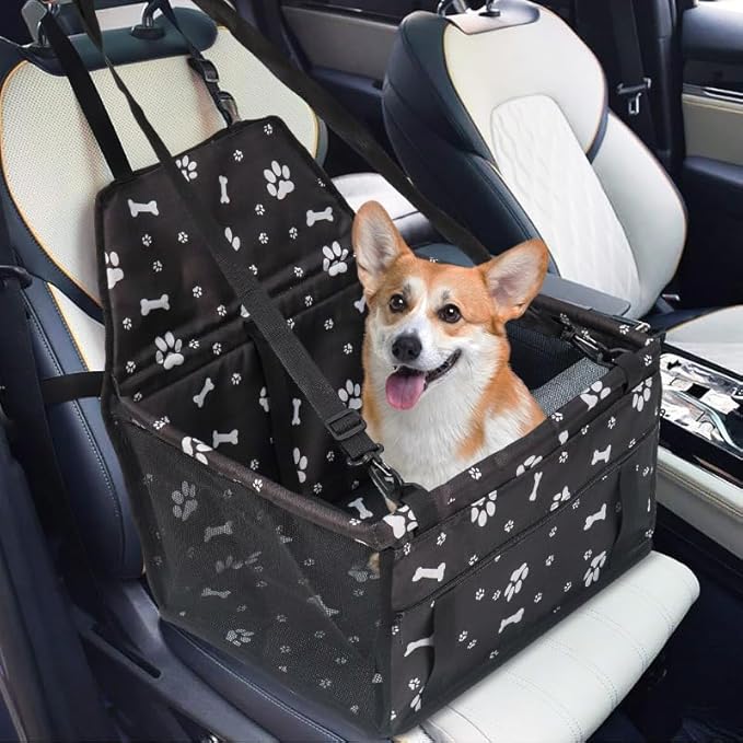 Seggiolino auto per cani FidoFresco pieghevole e facile da pulire